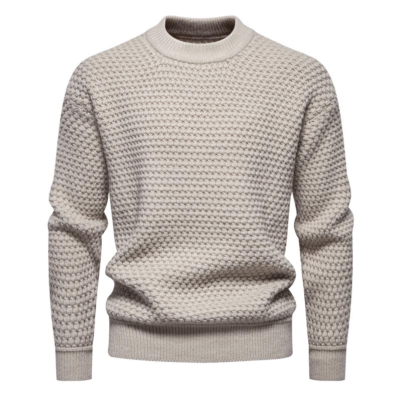 Men's Simple Round Neck Pullover Bottoming Sweater 79891558F