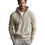 Men's Casual Beige Knitted Hoodie 81185141U