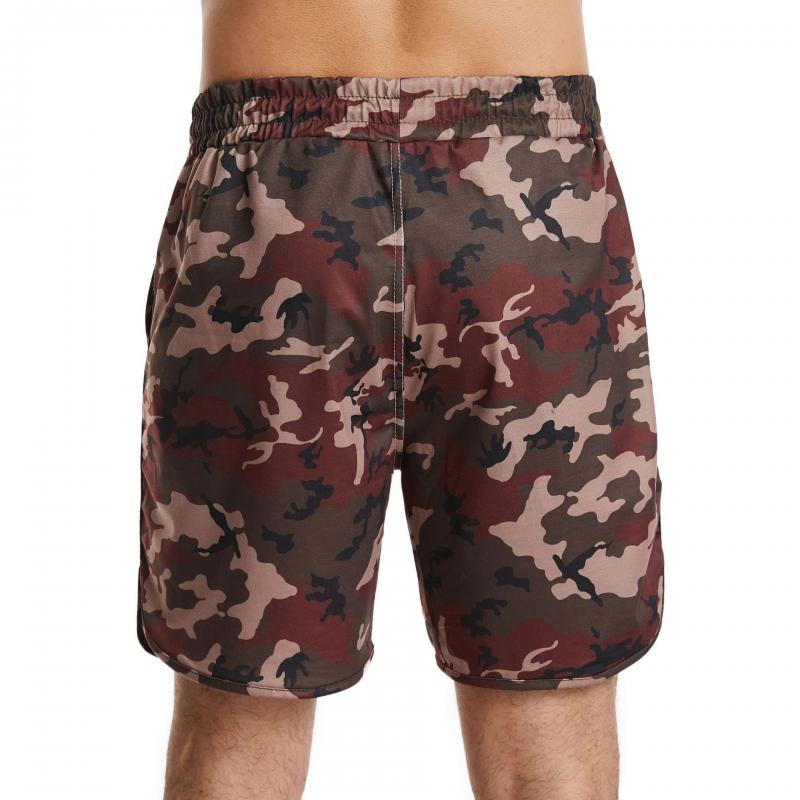 Men's Casual Camo Sports Quick-Dry Elastic Waist Shorts 62048547M