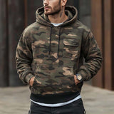 Men's Classic Retro Casual Camouflage Hoodie 54807972K