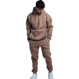 Men's Casual Street Sports Long Sleeve Pocket Hoodie Loose Sweatpants Set  20698446K