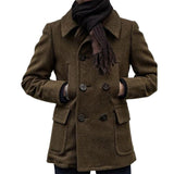 Men's Mid-length Double-breasted Coat 39902948U