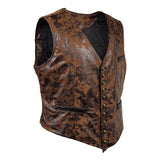 Men's V-neck Suede Single-breasted Vest 18641512U