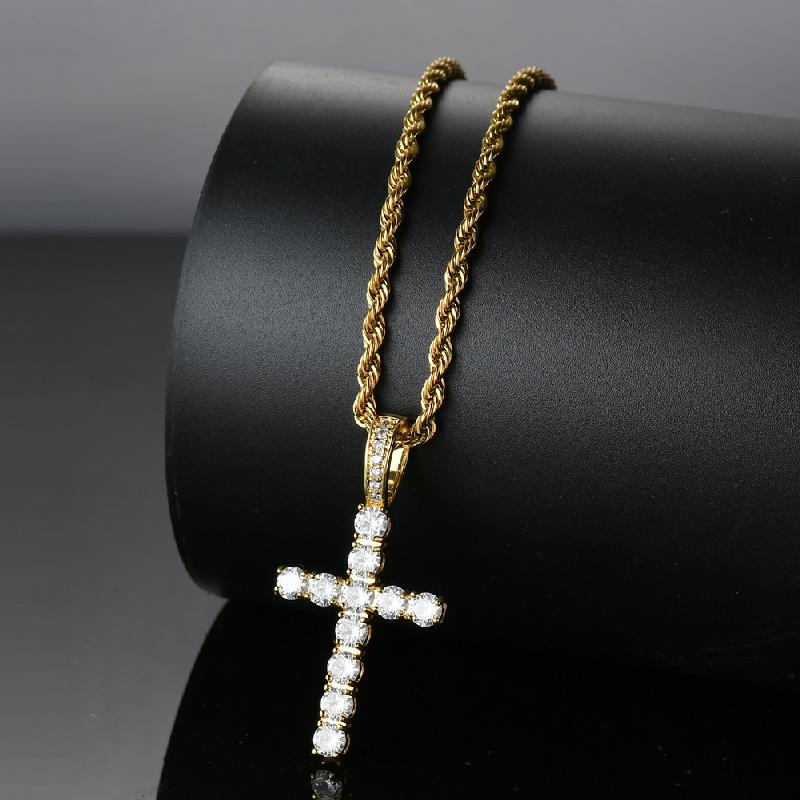 Vintage Casual Cross Necklace 49759256TO