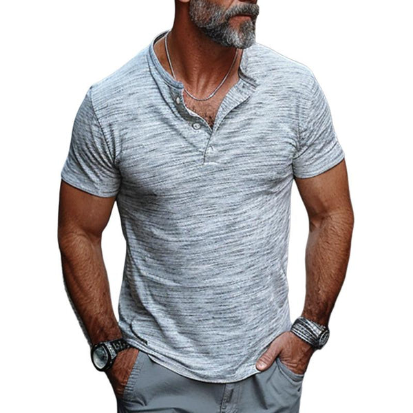 Men's Cotton Blend Crew Neck Short Sleeve T-Shirt 15286560X