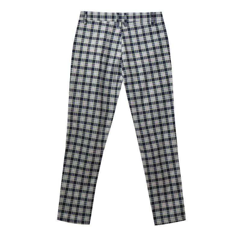 Men's Casual Plaid Printed Suit Pants 91057052Y