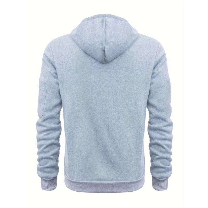 Men's Casual Multi-pocket Loose Sports Hoodie 51568546M