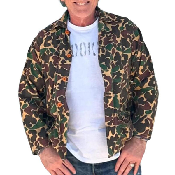 Men's Camouflage Print Lapel Jacket 53446927X