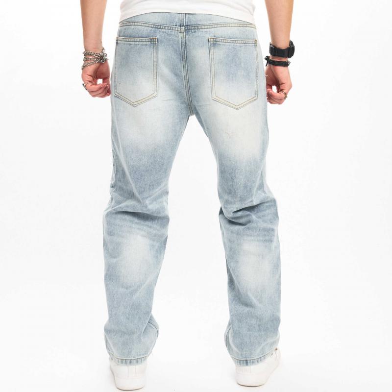 Men's Fashion Loose Straight Hip Hop Jeans 93815745Z