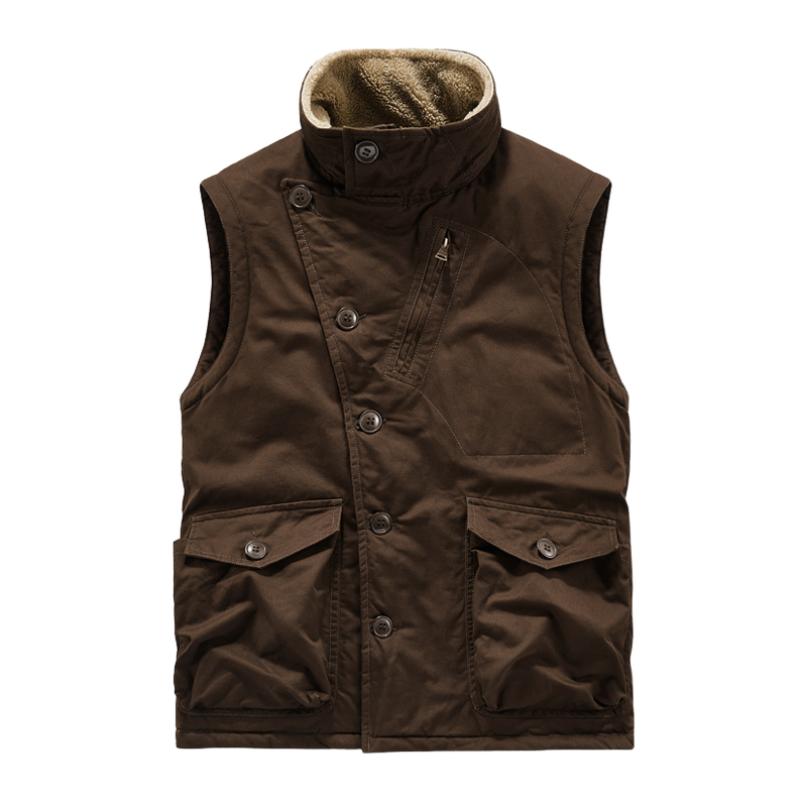 Tute da caccia casual retrò da uomo più gilet monopetto in velluto 57636101TO