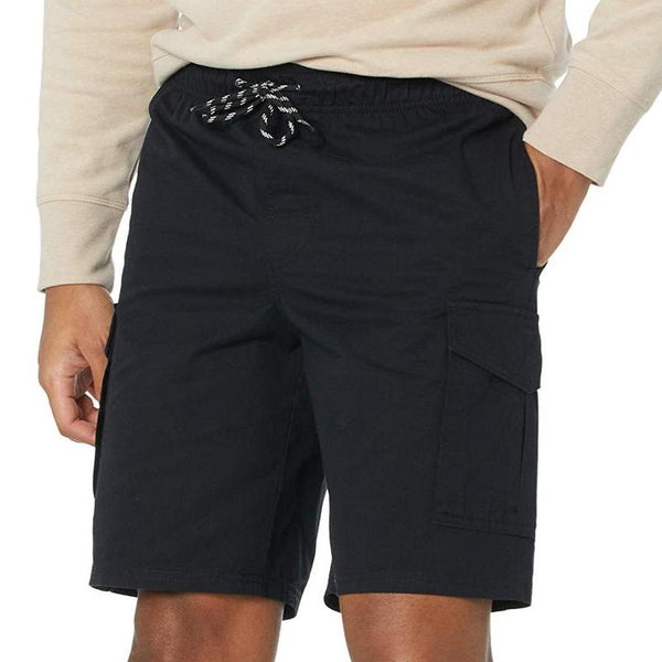 Men's Solid Color Cotton Multi-pocket Cargo Shorts 75101148Z