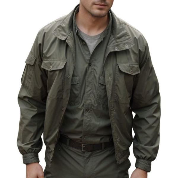 Men's Retro Casual Solid Color Workwear Outdoor Field Jacket 05417640TO