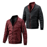 Men's Warm Reversible Stand Collar Jacket 33897689F