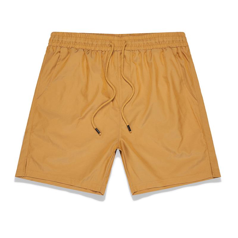 Men's Solid Color Loose Elastic Waist Quick-Drying Beach Shorts 78828040Z