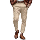 Men's Solid Color Comfortable Straight Suit Pants 68636893X