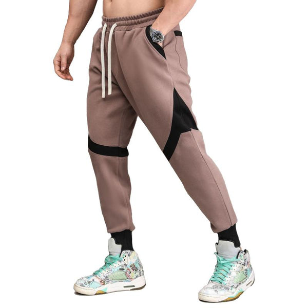 Men's Colorblock Loose Elastic Waist Fitness Sports Pants 30732930Z