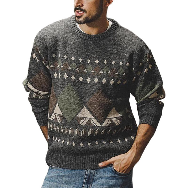 Men's Vintage Thick Knit Sweater 95860589U