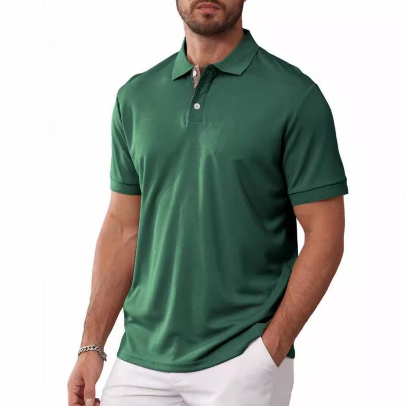 Men's Solid Color Short-Sleeved Polo Shirt 07050115Y