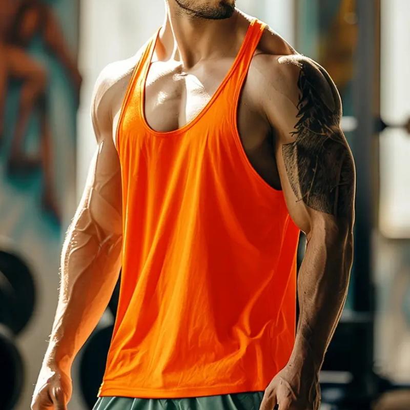 Men's Casual Solid Color Sports Tank Top 40317061TO