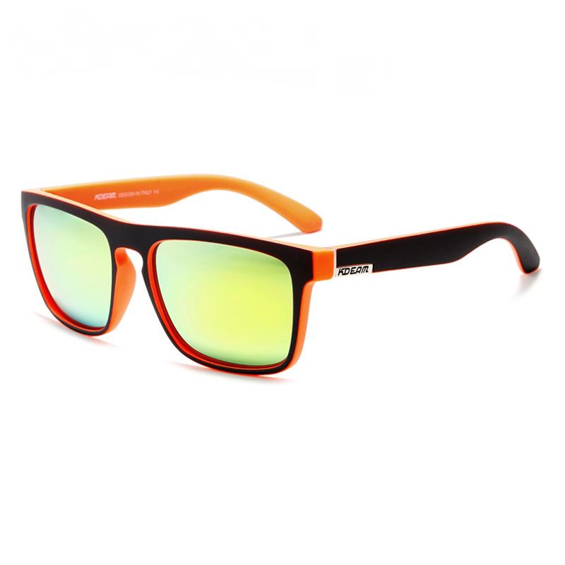 Men's Square Frame Polarized Outdoor Sunglasses 90536529Y