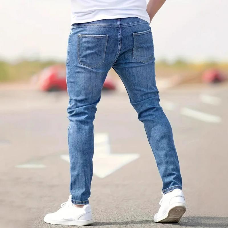 Men's Fashion Distressed Holes Casual Jeans 43156299Z