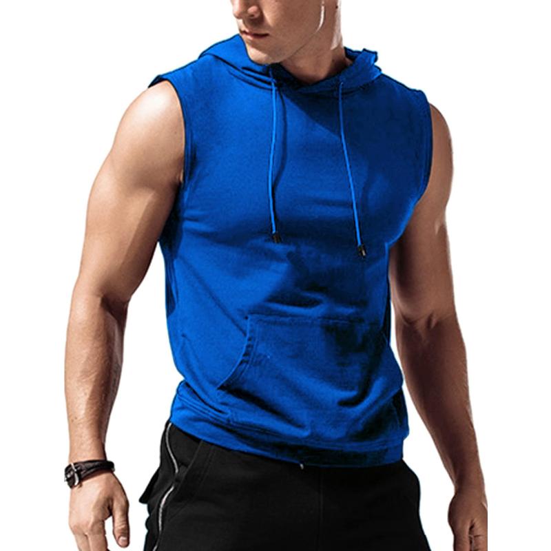 Men's Solid Color Sports Casual Sleeveless Tank Top 28032749Y