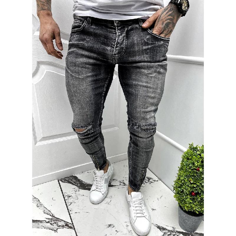 Men's Fashion Ripped Slim Fit Jeans 09345913Y