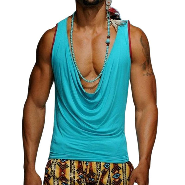 Men's Solid Color Round Neck Casual Tank Top 15479073X