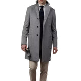 Men's Casual Mid-Length Woolen Single-Breasted Coat 01709100Y