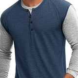 Men's Casual Colorblock Bottoming Shirt 31743759F