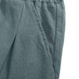 Men's Casual Solid Color Cotton Linen Patchwork Loose Straight Shorts 05083464M