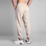 Men's Cotton Solid  Multi-pocket Elastic Waist Casual Sports Pants 83580363Z