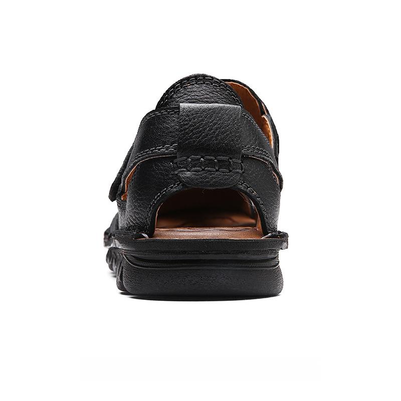 Men's Leather Sandals Casual Beach Shoes 57189079Z