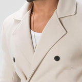 Men's Solid Color Notch Lapel Double Breasted Casual Blazer 33359922Z