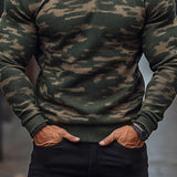 Men's Classic Casual Camouflage Crew Neck Sweater 45085331K