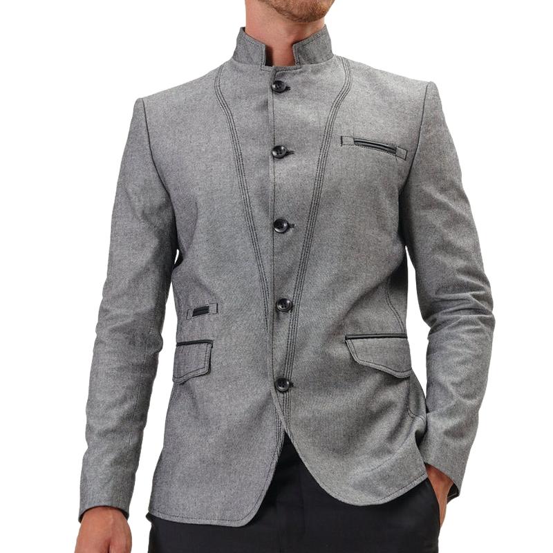 Men's Casual Trendy Single Breasted Blazer 43430274F