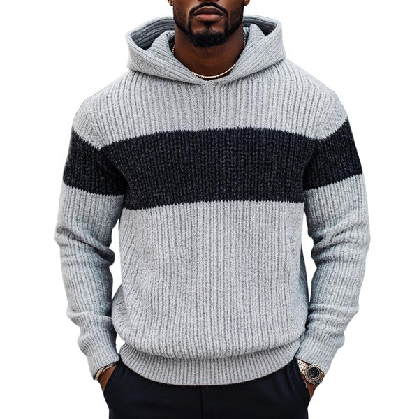 Men's Colorblock Knit Hoodie 85300428U