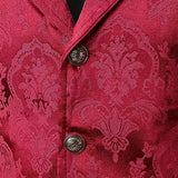 Mens Vintage Pattern Notch Lapel Slim Single Breasted Suit Vest 46036994Z