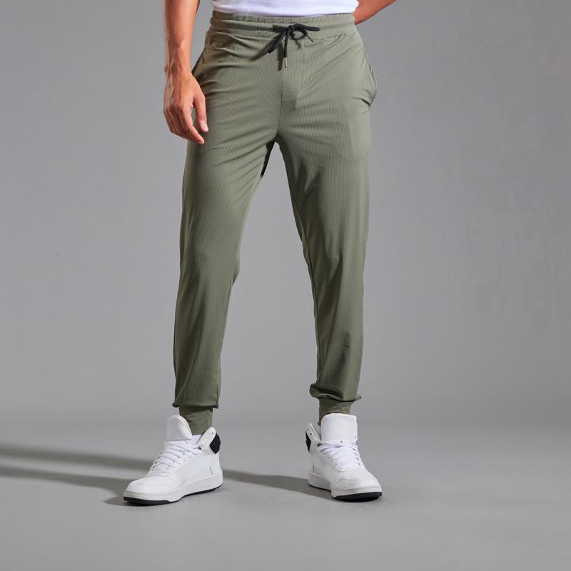 Men's Solid Loose High Elastic Casual Sports Pants 53995663Z