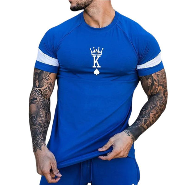 Men's Casual King Spade K Short Sleeve T-shirt 65394335TO
