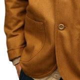 Men's Vintage Suede Lapel Jacket 90173296F