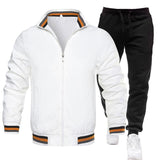 Men's Casual Sports Jacket and Trousers Two-piece Set 26440609F