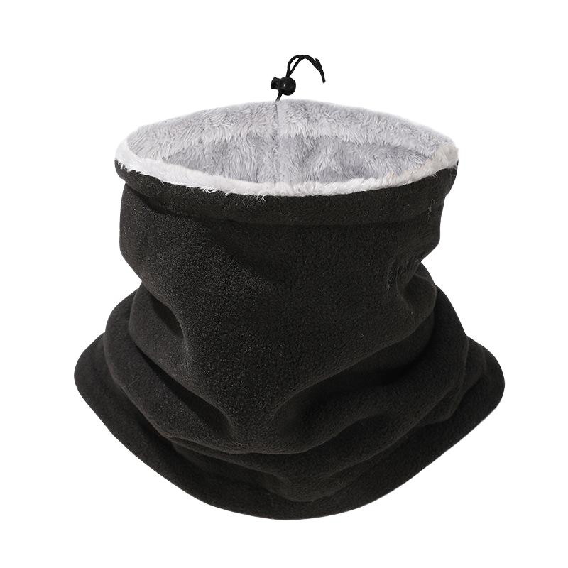 Men's Warm Polar Fleece Adjustable Cold-Proof Hood Neck Gaiter 84113077F