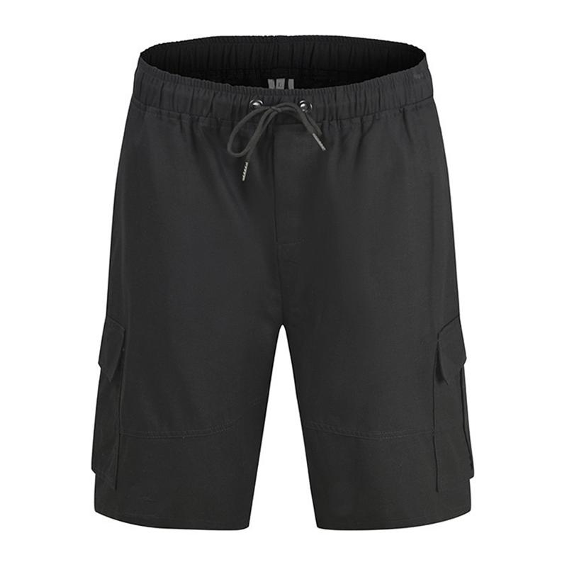 Men's Colorblock Drawstring Elastic Waist Straight Casual Shorts 76494343Z