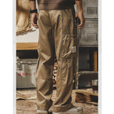 Men's Retro Loose Multi-Pocket Cargo Pants 46289557Y