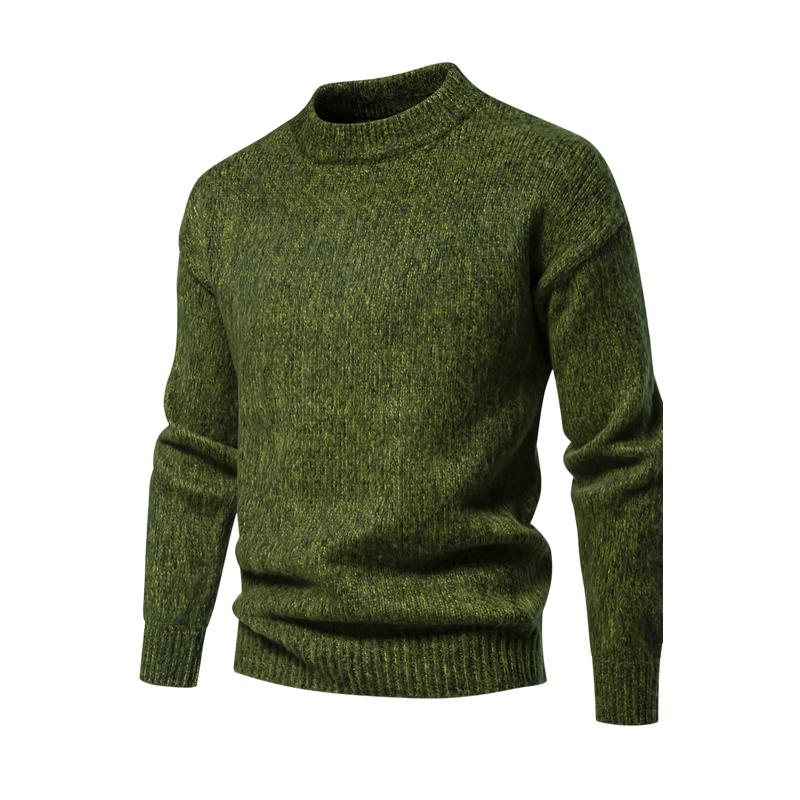 Men's Casual Round Neck Loose Knitted Pullover Sweater 71400779M