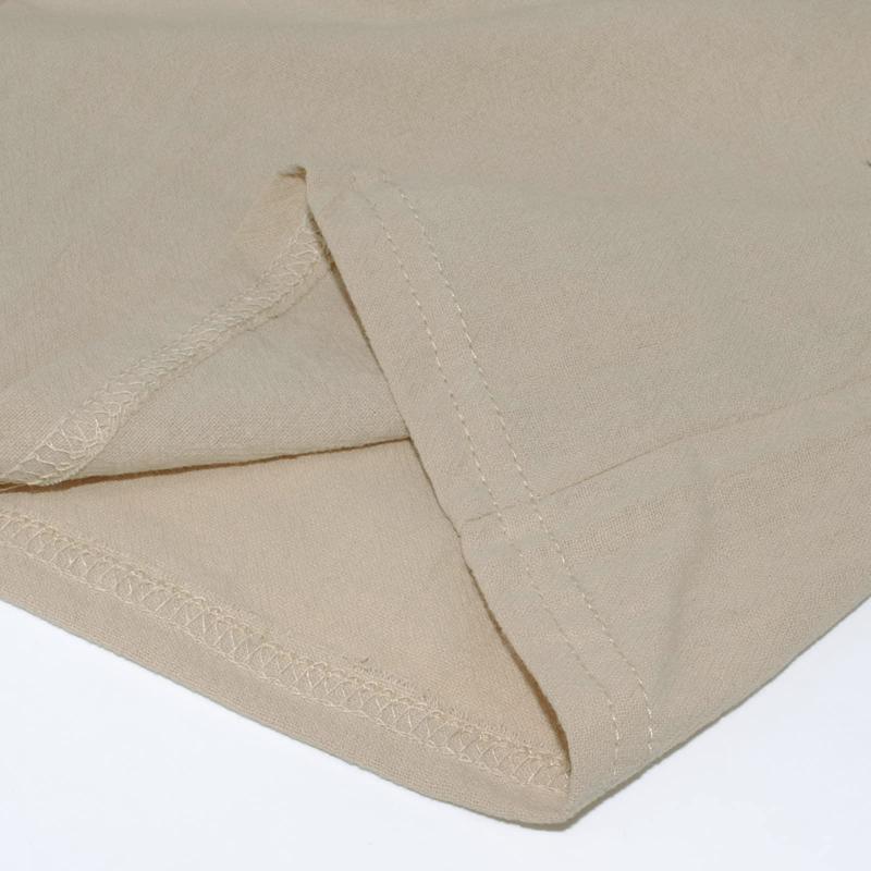 Men's Solid Cotton Linen Drawstring Elastic Waist Casual Shorts 69918814Z
