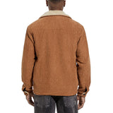 Men's Solid Color Lambswool Lining Corduroy Jacket 02133587Y