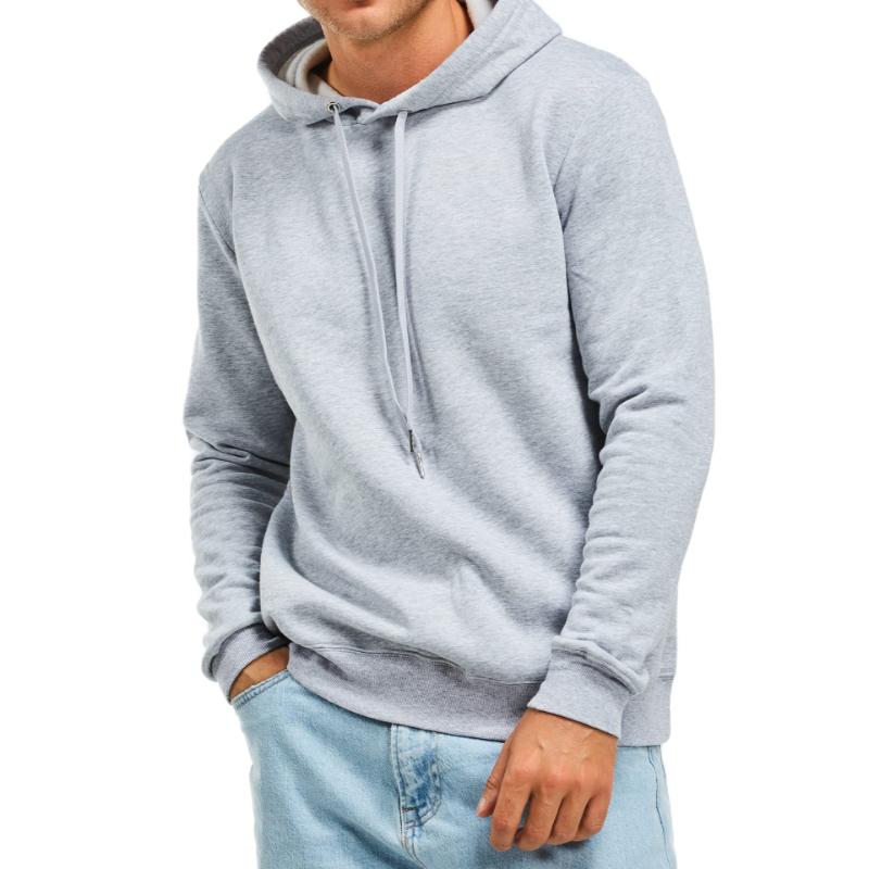 Men's Solid Color Plus Velvet Casual Pullover Sweatshirt 40062135X