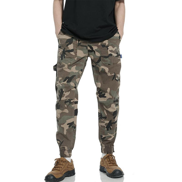 Men's Camouflage Multi-pocket Zipper Cargo Pants 09558175Z